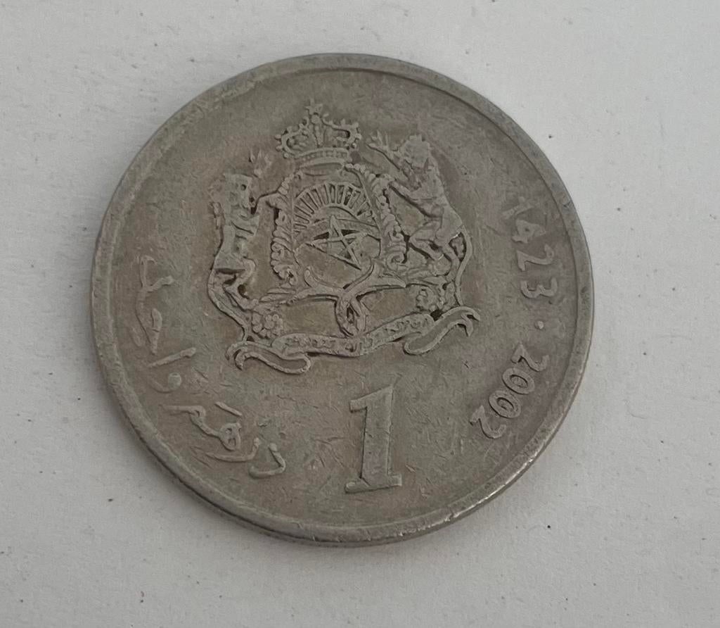 1 dirham Marokko 2002, Ophalen of Verzenden, Overige landen