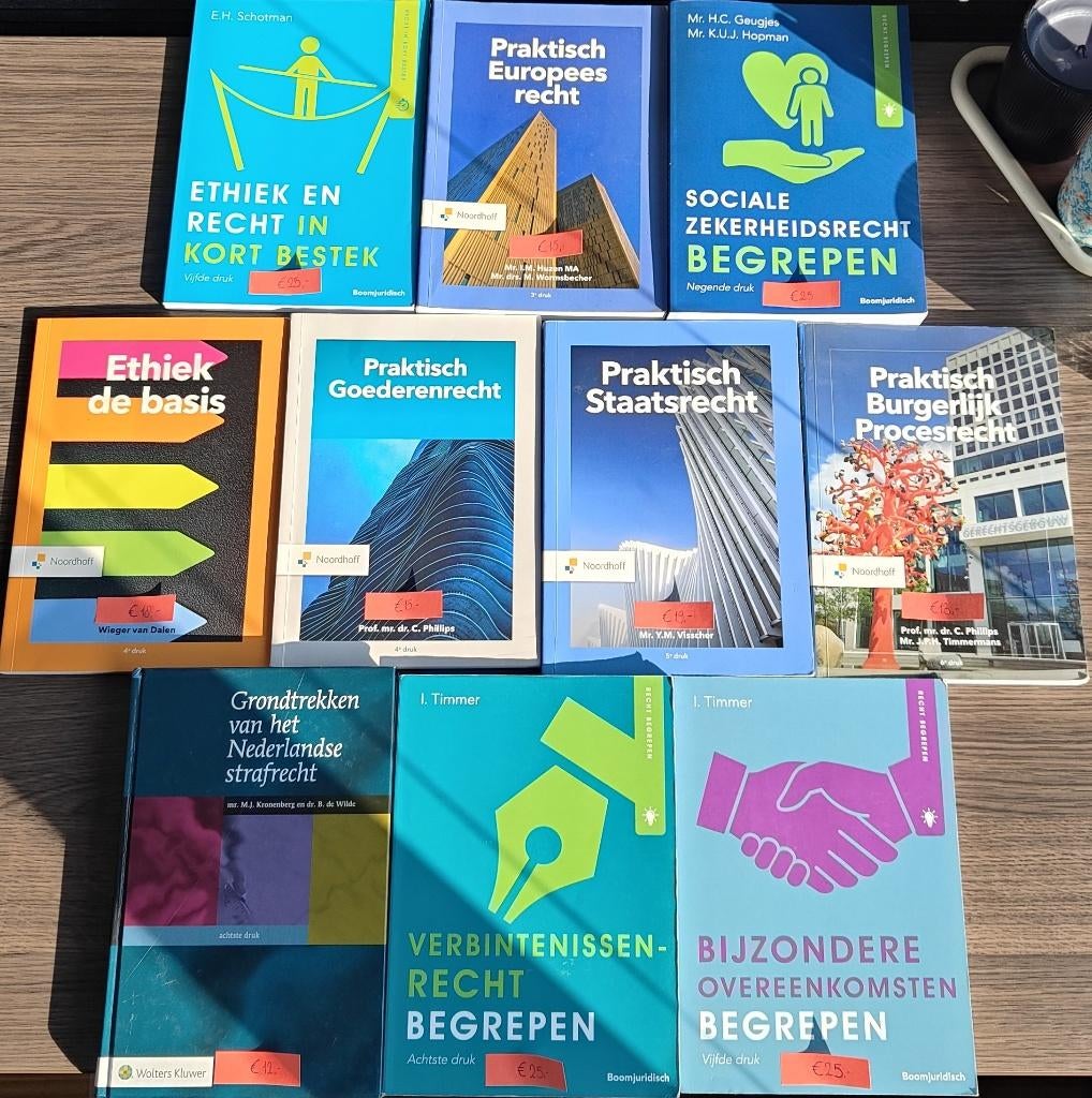 Studieboeken Rechten, Diverse auteurs, Zo goed als nieuw, Alpha, HBO