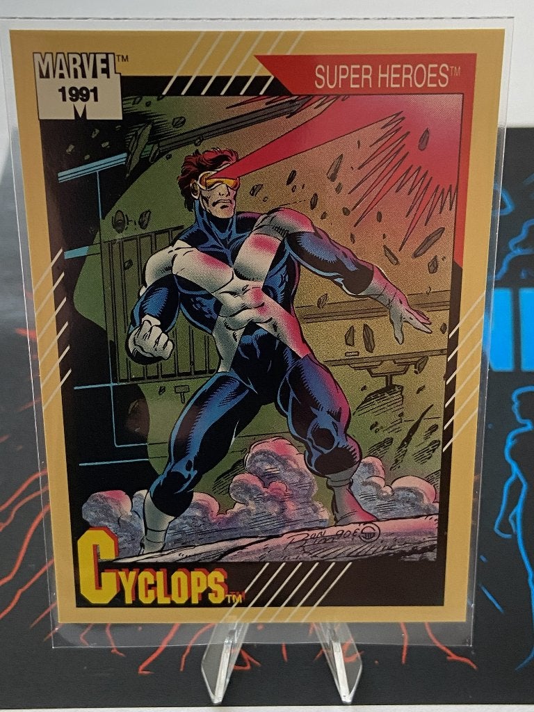 1991 Fleer Marvel Universe. #51, Cyclops, Verzenden, Zo goed als nieuw, Losse kaart