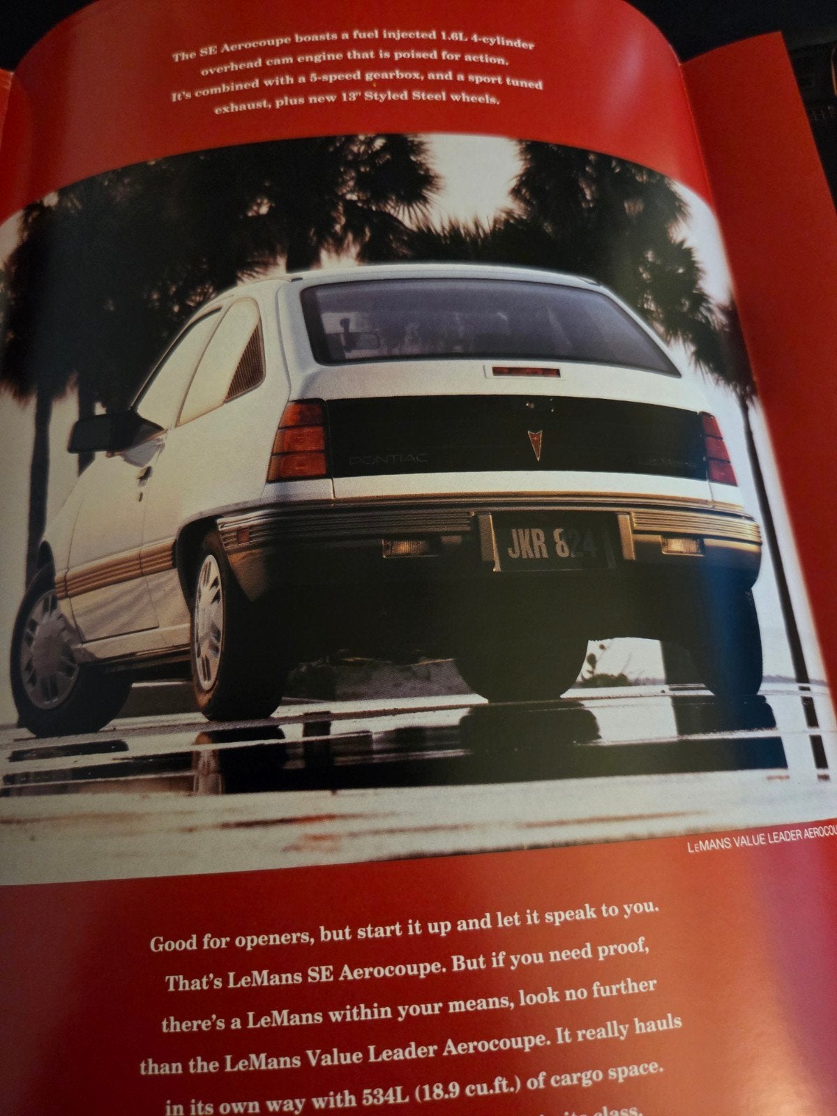 Brochure Pontiac LeMans 1992, Ophalen of Verzenden, Zo goed als nieuw, Overige merken