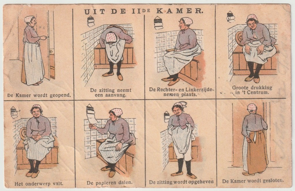 Uit de 2e kamer 1904 * spotprent * Humor, Ophalen of Verzenden, Voor 1920, Gelopen, Politiek en Historie