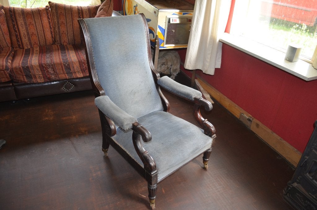 ouderwetse leunstoel, Antiek en Kunst, Antiek | Meubels | Stoelen en Banken, Ophalen
