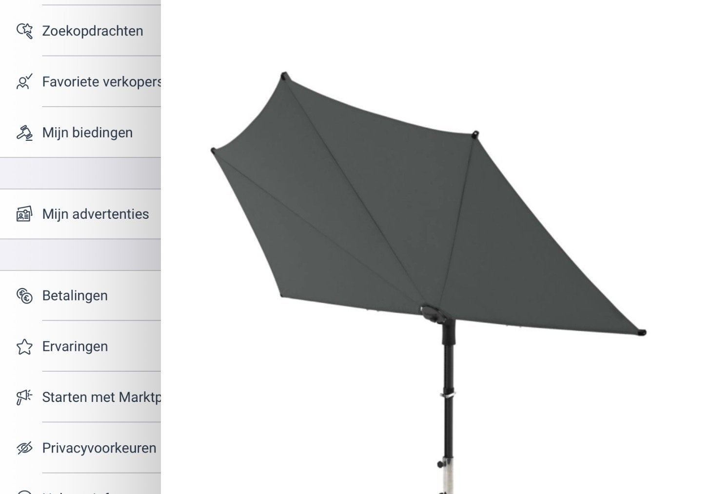 Sun wave. Parasol, Ophalen, Zo goed als nieuw