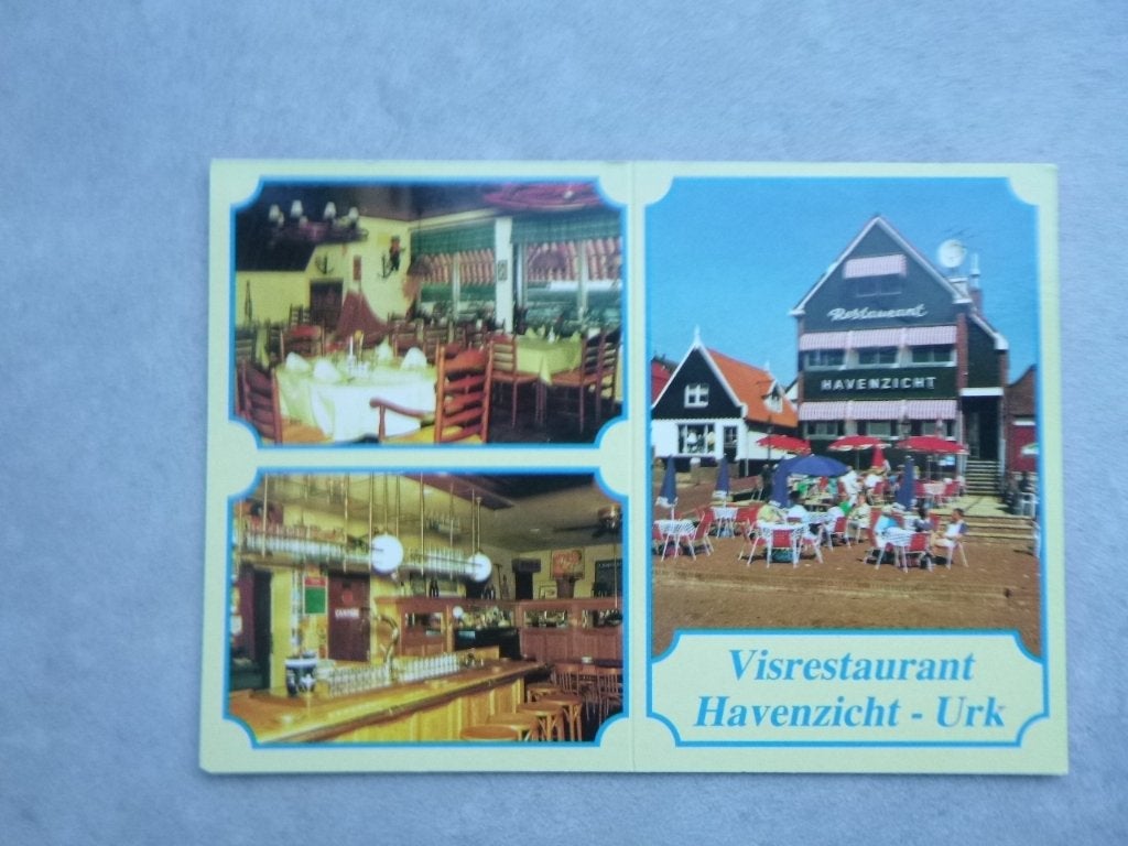 Urk, vis restaurat  Havenzicht/interieur, Verzenden, 1980 tot heden, Ongelopen, Flevoland