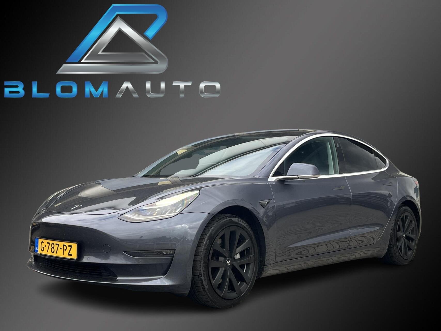 Tesla Model 3 Long Range AWD 75 kWh 358PK AUTOPILOT+PANO, Automaat, Zwart, 351 pk, Stoelverwarming