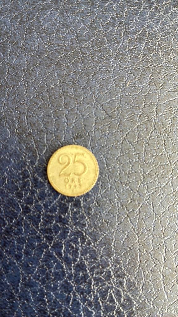 Zweden 25 ore 1943 zilver, Ophalen of Verzenden, Overige landen, Zilver