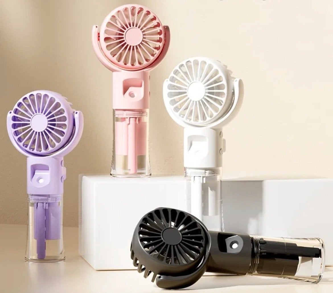 Draagbare Mini Spray Ventilator - USB Oplaadbaar, Verzenden, Nieuw, Tafelventilator