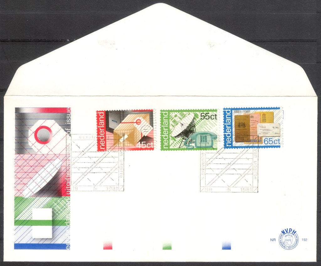 E192 - 100 jaar PTT 1981, Verzenden, Onbeschreven, Nederland