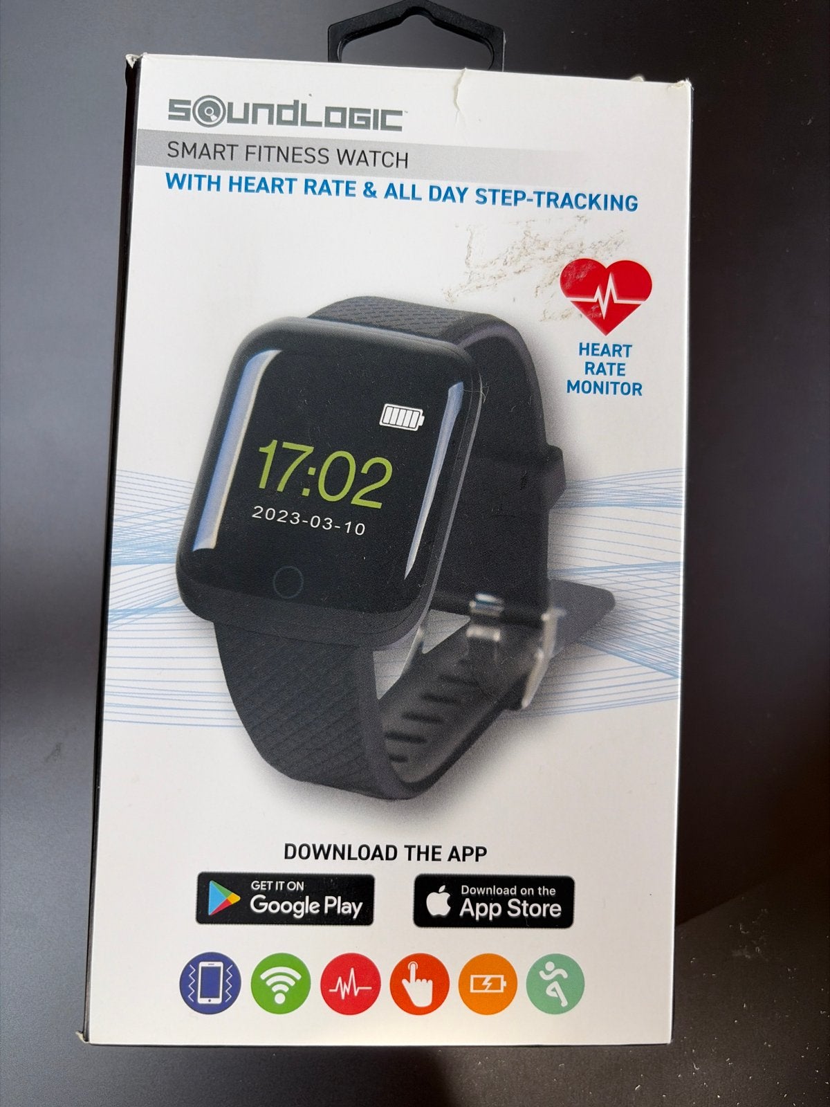 SoundLogic Smart Fitness Watch met Hartslagmeter, Ophalen of Verzenden, Hartslag, Nieuw