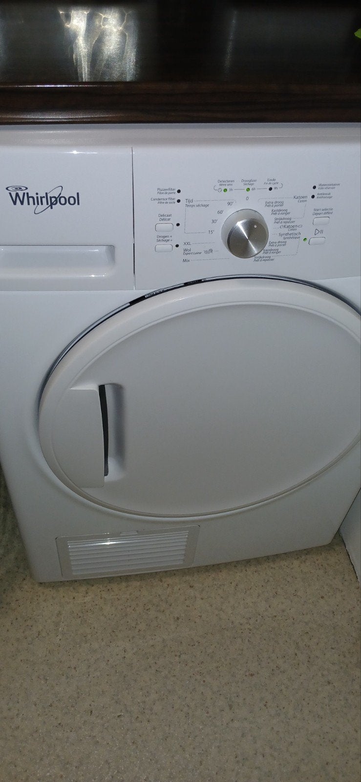 Whirlpool waterpomp wasdroger - prima staat, werkt perfect, Witgoed en Apparatuur, Wasdrogers, Ophalen, 6 tot 8 kg, Gebruikt, Overige typen