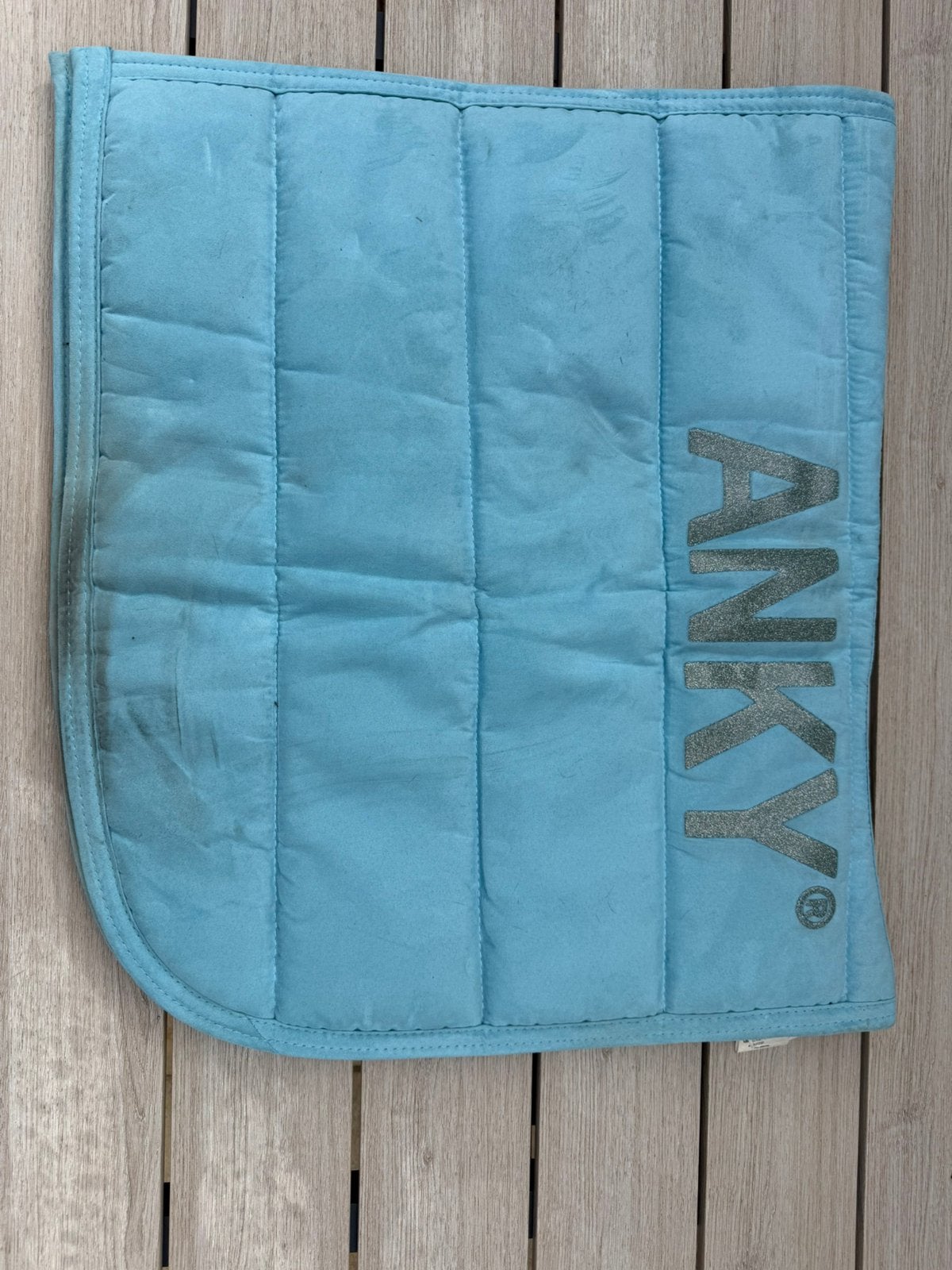 Anky dekje full lichtblauw, Dieren en Toebehoren, Full (L), Gebruikt, Dressuurdekje, Ophalen of Verzenden