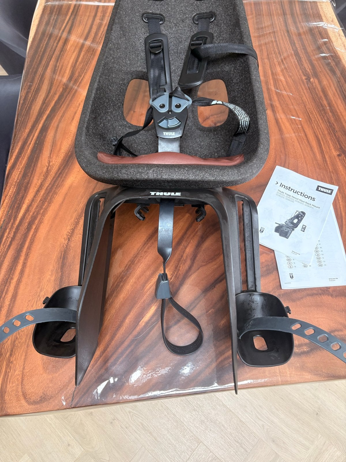 Thule Yepp Nexxt Maxi Rack Mount fietszitje, Achterzitje, Voetsteuntjes, 9 t/m 18 kg, Ophalen of Verzenden
