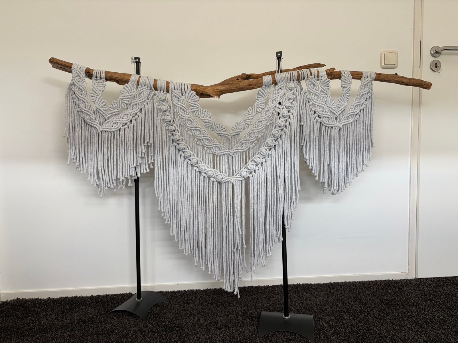 Handgemaakte  macramé wandhanger., Ophalen, Zo goed als nieuw