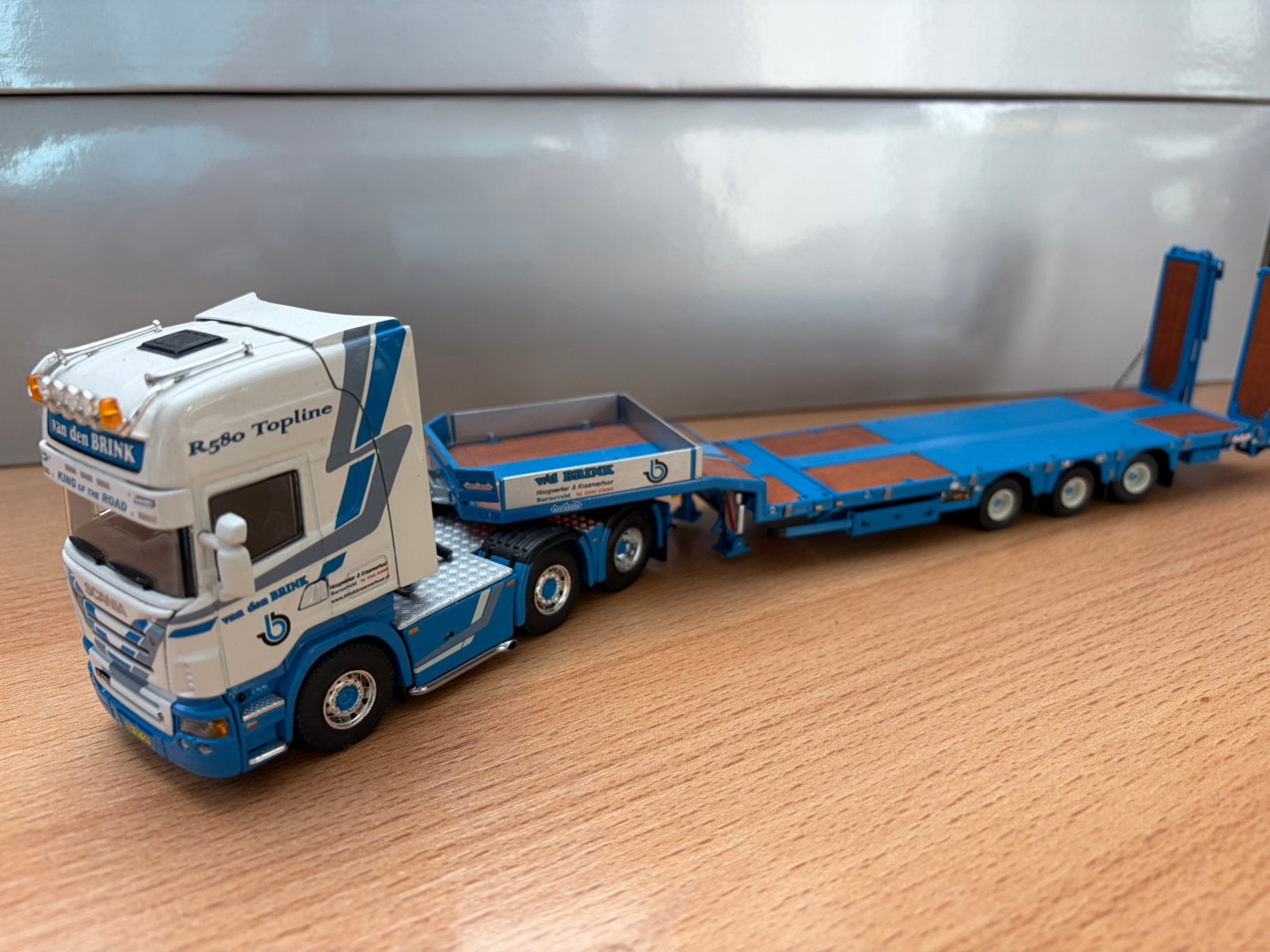 WSI SCANIA R TOPLINE 6x2 BRINK KRAANVERHUUR, Ophalen of Verzenden, Zo goed als nieuw, Bus of Vrachtwagen, Wsi
