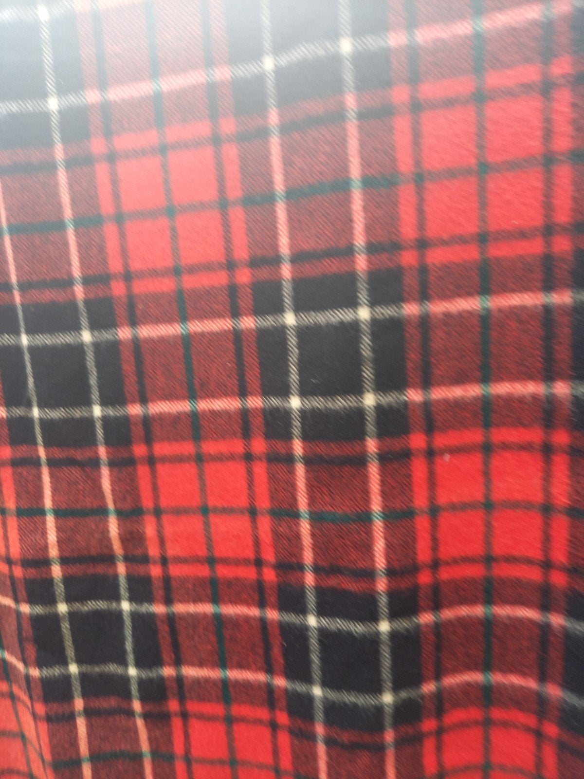 Leidse van Wijk Deken - Rood geruit, 100% scheerwol, Groen, 100 tot 150 cm, Ophalen of Verzenden, Zo goed als nieuw