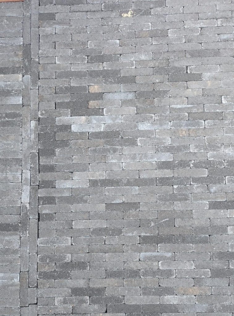 Restant getrommelde betonwaaltjes antraciet nu 19,95 p/m2, Ophalen, Klinkers, Nieuw, 10 m² of meer