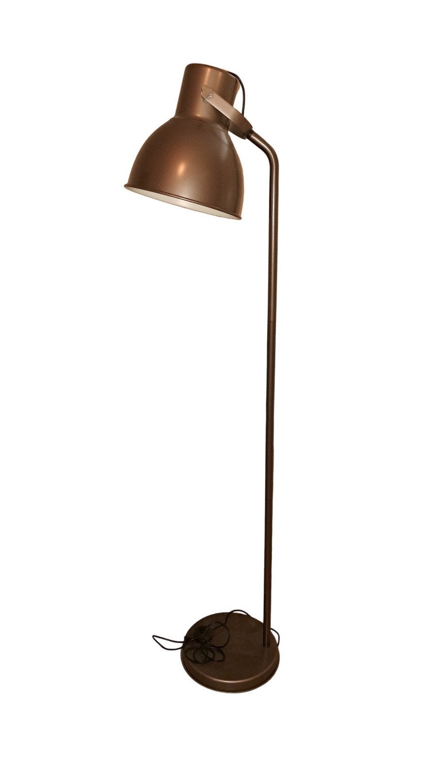 Koperkleurige vloerlamp met verstelbare kap Ikea, Ophalen, Gebruikt, 150 tot 200 cm