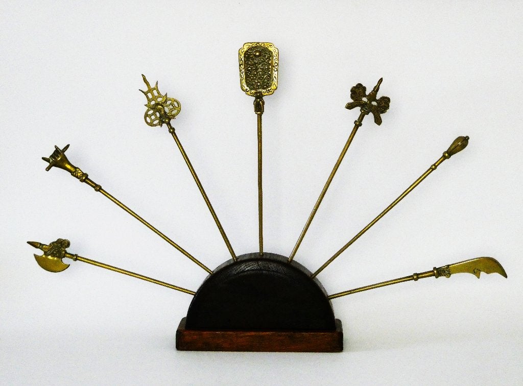 Miniatuur modellen van Middeleeuwse wapens wapenrek, Antiek en Kunst, Ophalen of Verzenden