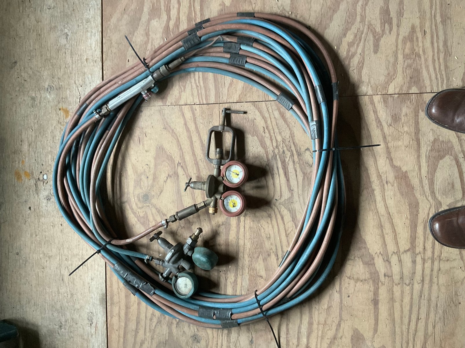 Te koop autogeen lasset met div toebehoren, Doe-het-zelf en Verbouw, Ophalen, Gebruikt, 250 ampère of meer, Overige typen