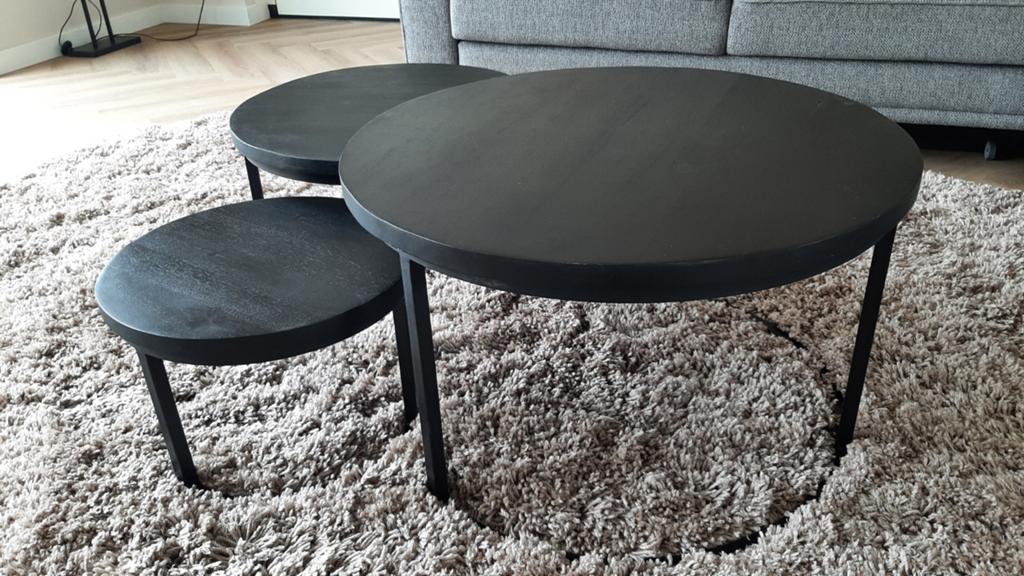 Salontafel rond, Huis en Inrichting, Tafels | Salontafels, Ophalen, 50 tot 100 cm, Rond, 50 tot 100 cm