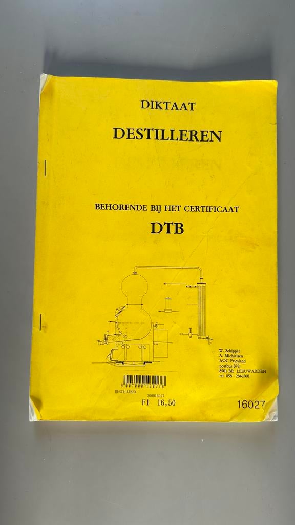 Diktaat Destilleren - Certificaat DTB, Boeken, Techniek, Gelezen, Overige onderwerpen, Ophalen of Verzenden