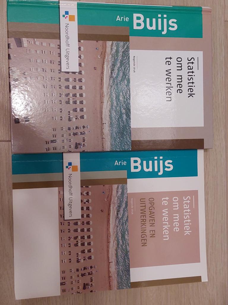 Statistiek om mee te werken - Arie Buijs (2 boeken), Ophalen, Arie Buijs, HBO, Zo goed als nieuw