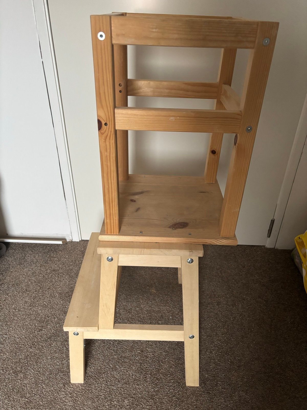 Houten Leertoren, Ophalen, Hout