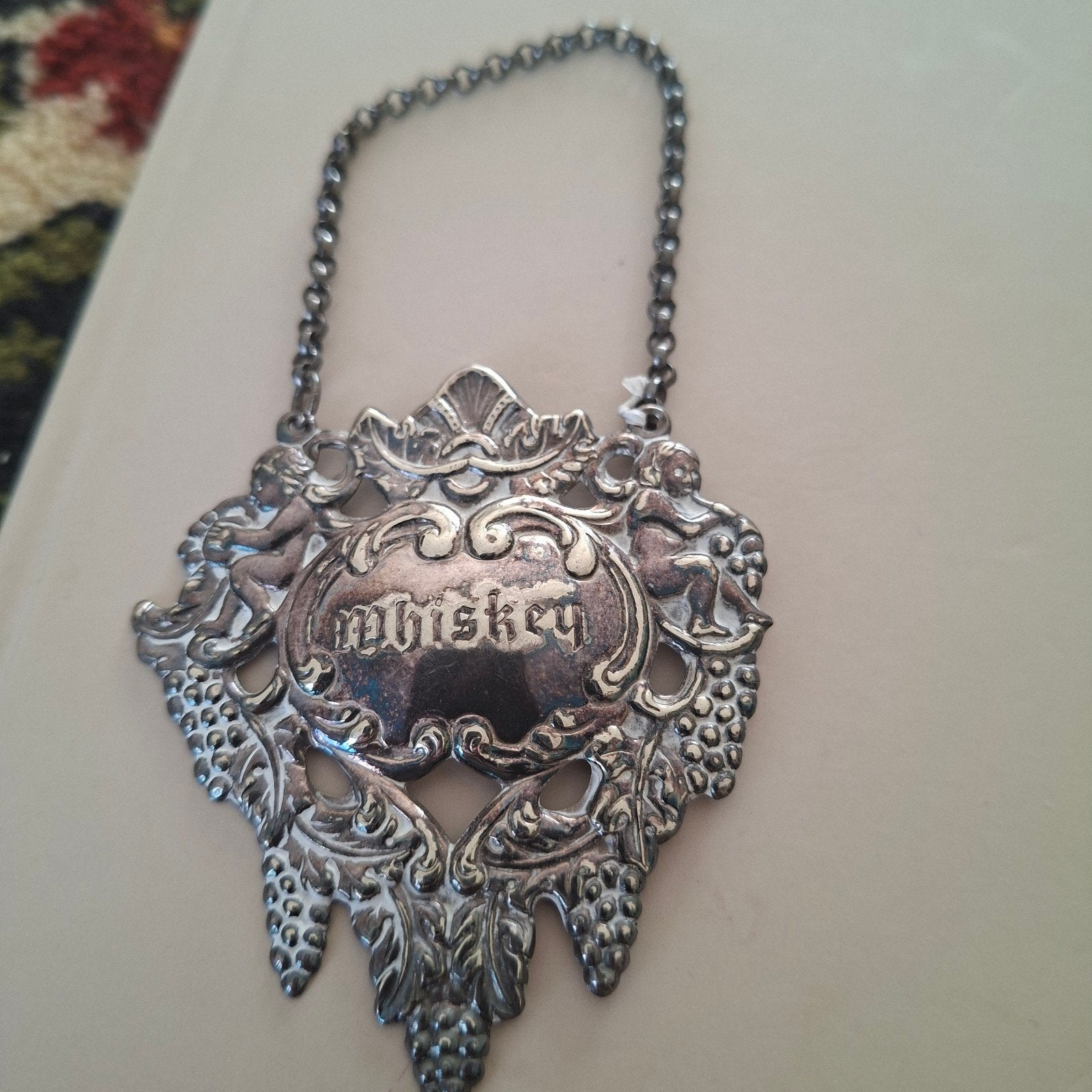 Zilverenen Wiskey Karaf Hanger, Ophalen of Verzenden, Nieuw, Zilver, Zilver