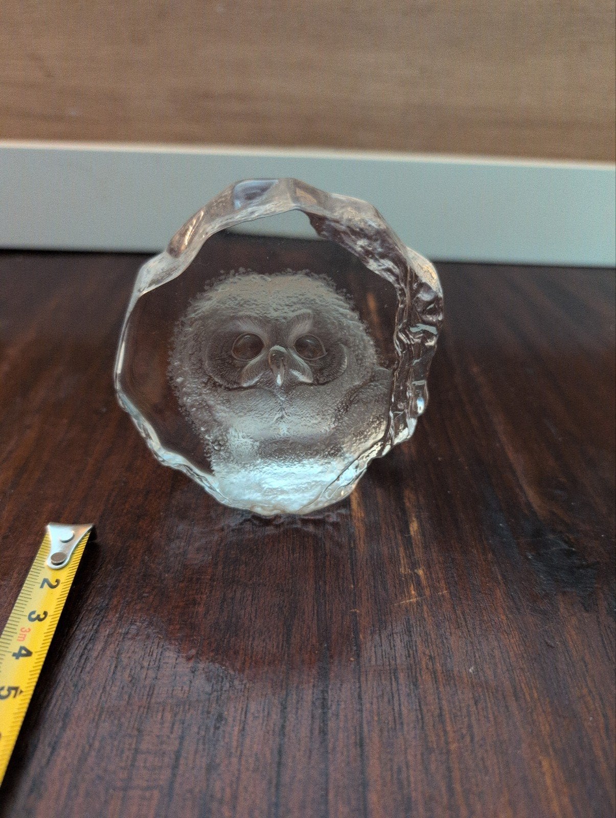 Mats Jonasson Uil Kristal Sculptuur - Zweeds Glas, Ophalen of Verzenden