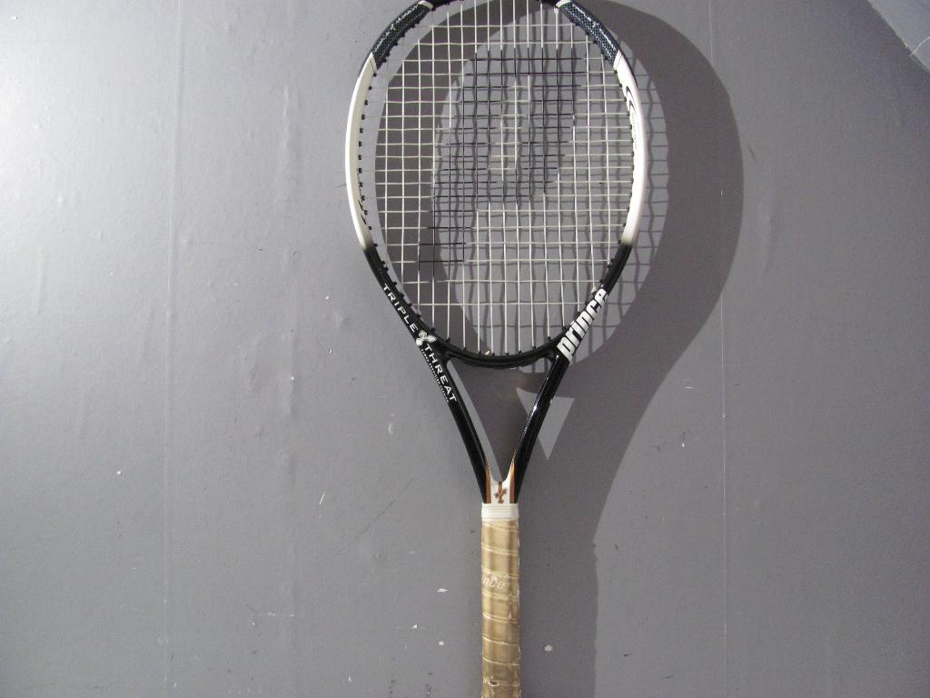 tennisracket van Prince triple threat the bandit, Sport en Fitness, Tennis, Prince, Ophalen of Verzenden, Zo goed als nieuw, Racket