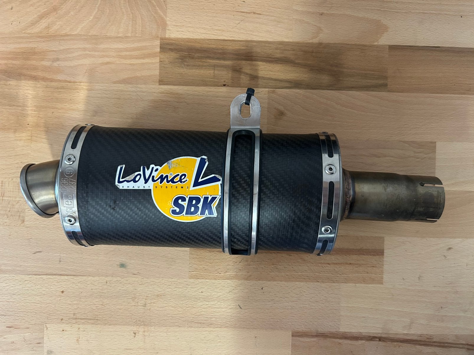 Yamaha YZF R6 uitlaat demper - LeoVince SBK, Ophalen of Verzenden, Gebruikt