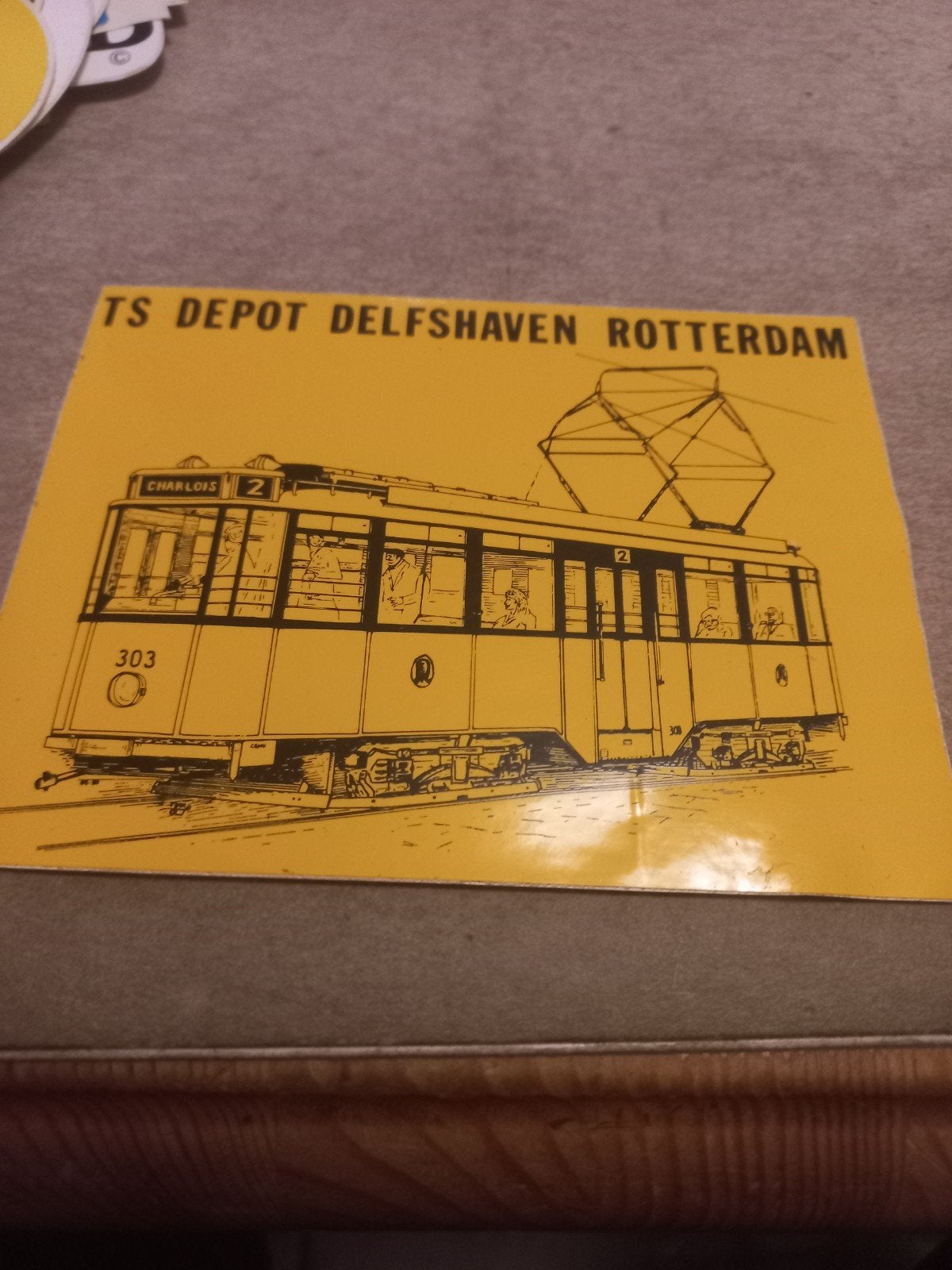 TS Depot Delfshaven Rotterdam Tram 303 Schaalmodelsticker, Ophalen of Verzenden, Zo goed als nieuw