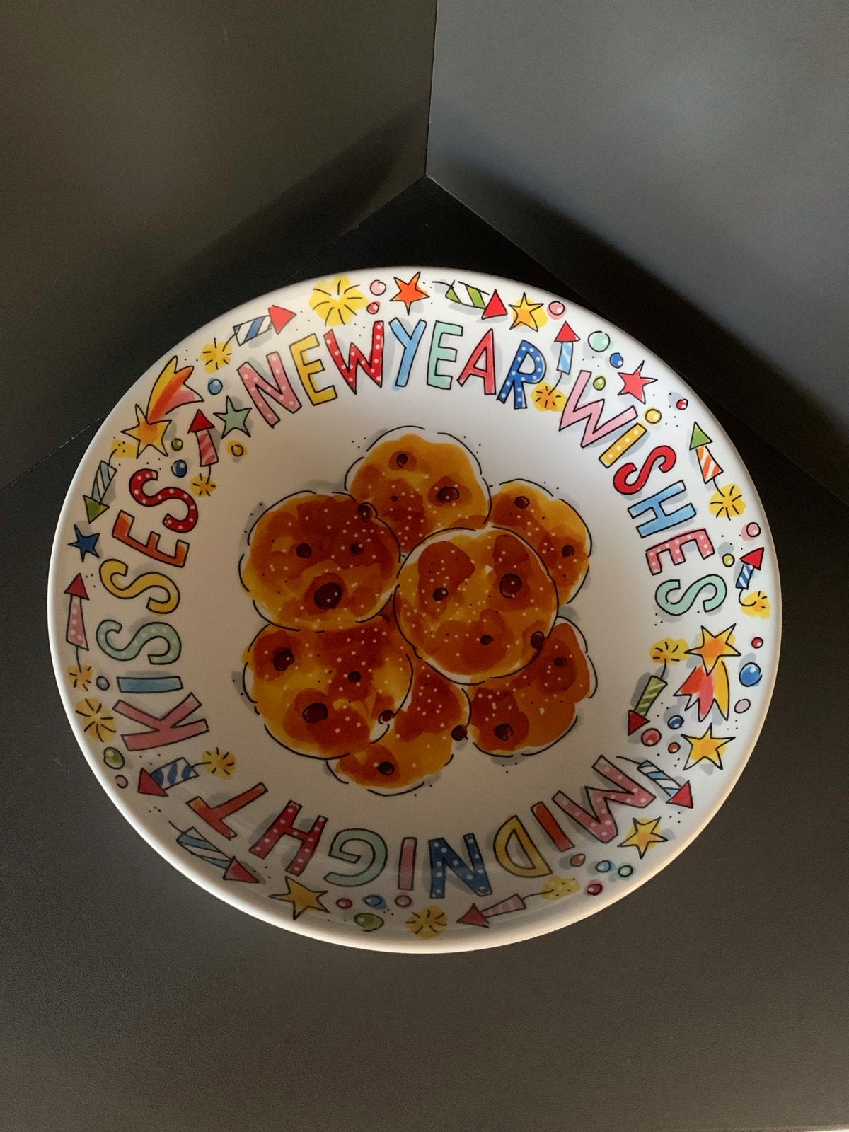 Blond Amsterdam Oliebollenschaal Nieuwjaar, Keramiek, Nieuw, Ophalen of Verzenden, Schaal of Schalen