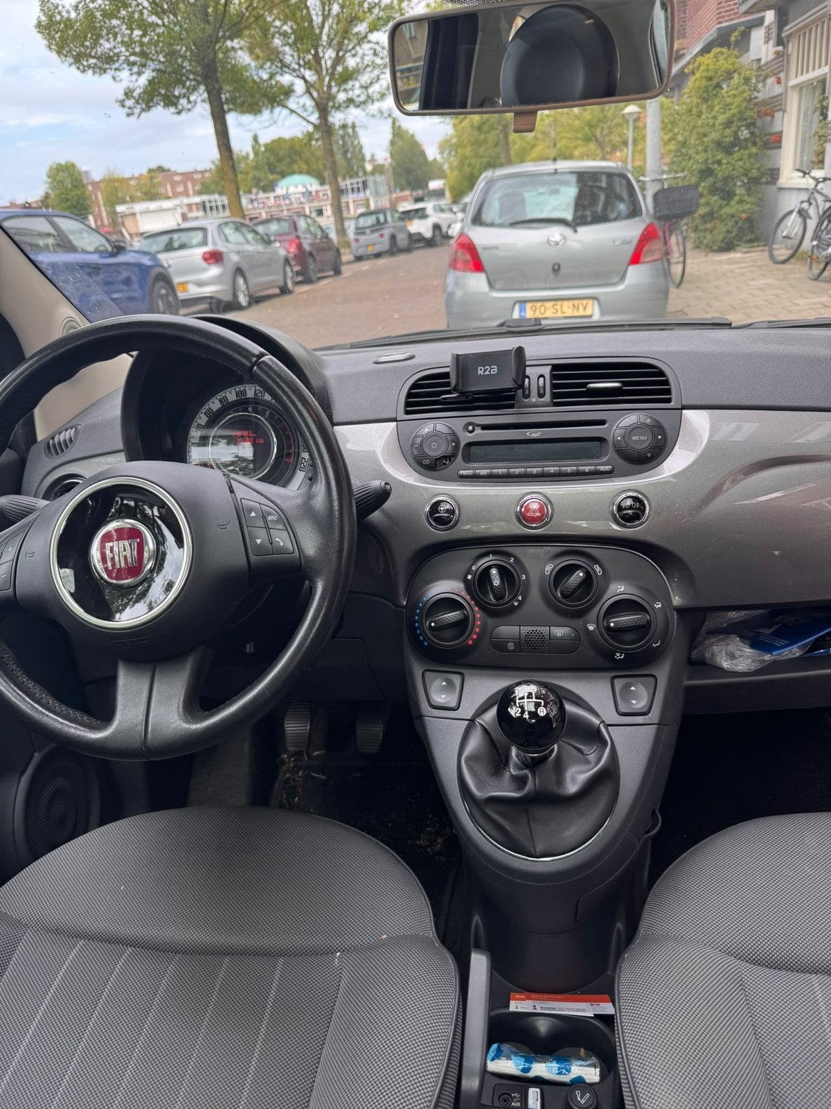 Fiat 500 0.9 Twinair C 2013 Grijs, 840 kg, Origineel Nederlands, 24 km/l, Handgeschakeld