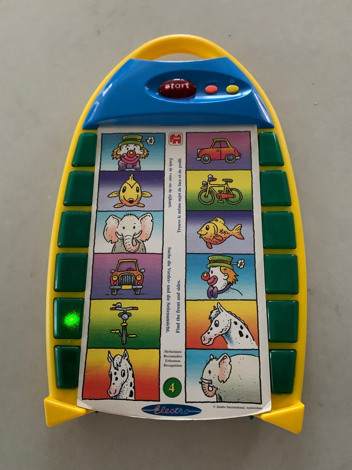 Jumbo Electro educatief spel met licht en geluid, Ophalen of Verzenden, Zo goed als nieuw, Taal en Lezen, Met licht