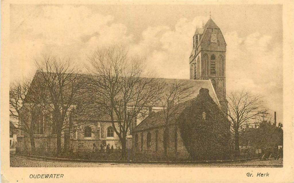 381-333-013 Oudewater Kerk, Verzenden, Voor 1920, Utrecht