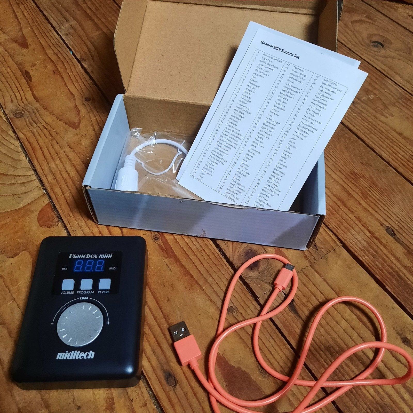 Miditech Pianobox Mini USB GM Soundmodule, Ophalen of Verzenden, Zo goed als nieuw, Overige merken