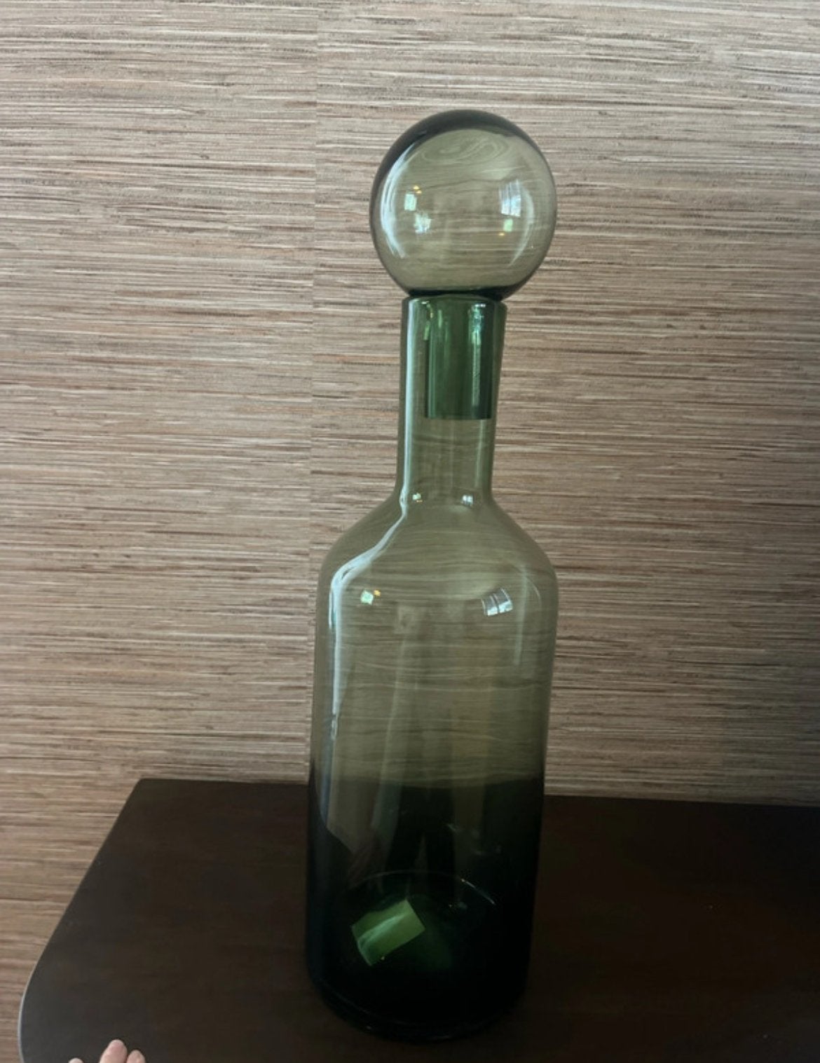 Nieuwe groene vaas van Loods 5, Ophalen, Nieuw, Groen, Glas