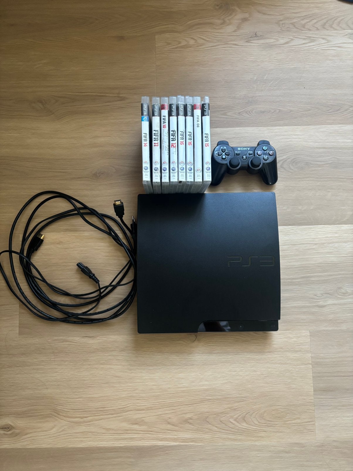 PlayStation 3 Slim (CECH-3004A) met accessoires, ., Ophalen of Verzenden, ., 160 GB