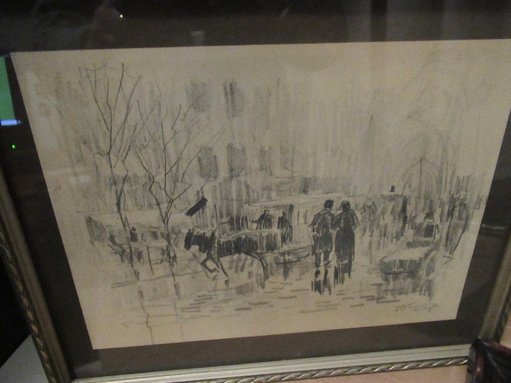 JAN TOOROP PARIJS IN DE REGEN, Ingelijst, Ophalen of Verzenden, Overige onderwerpen, Overige techniek