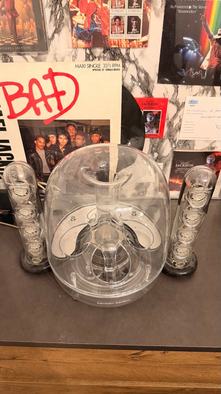 Harman Kardon SoundSticks III 2.1 Speakerset, Gebruikt, 60 tot 120 watt, Complete surroundset, Ophalen