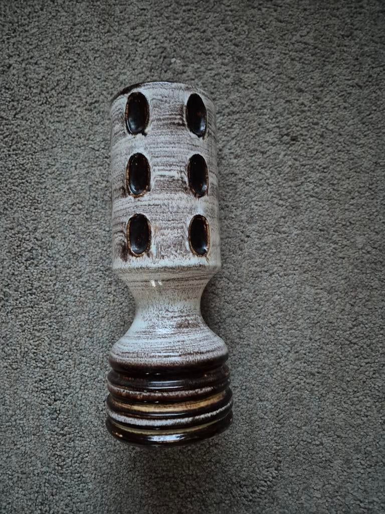 Vintage Bruine Vaas - Made in W. Germany, Ophalen of Verzenden