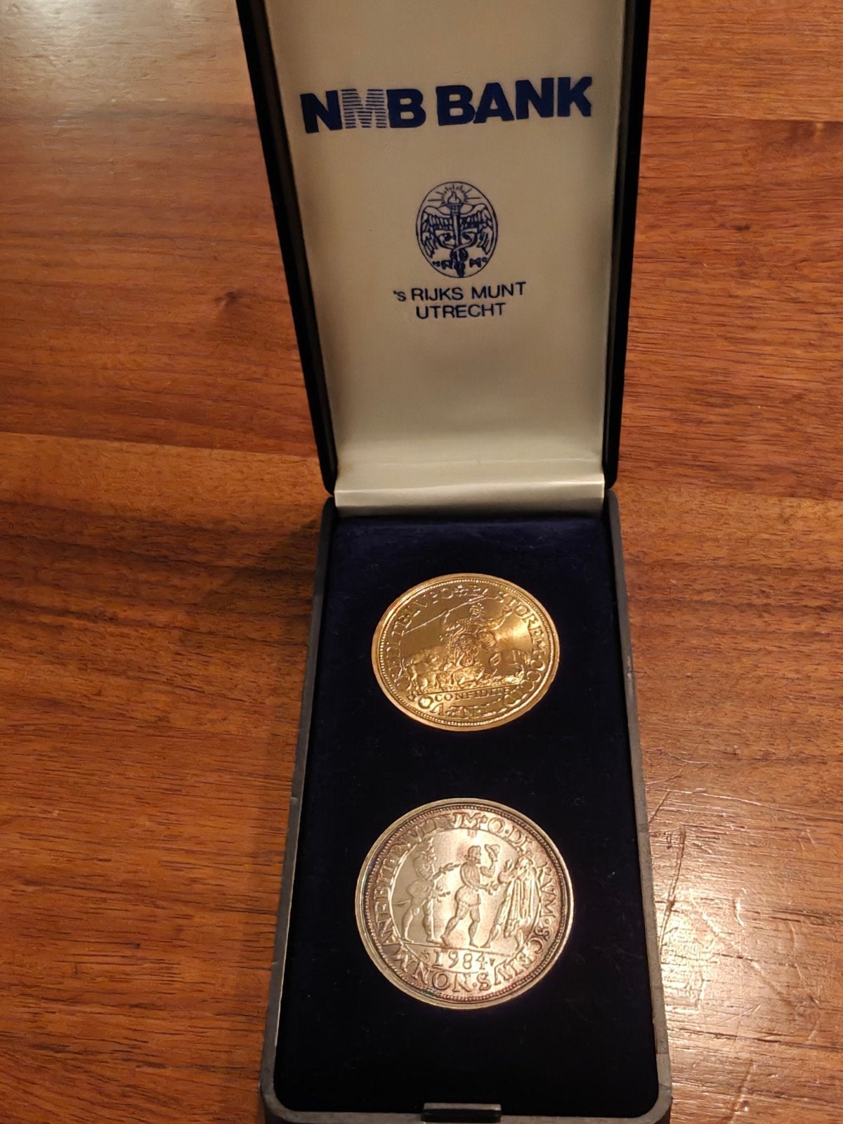 NMB Bank 's Rijks Munt Utrecht 1984 Herdenkingsmunt Set, Setje, Koningin Beatrix, Zilver, Overige waardes