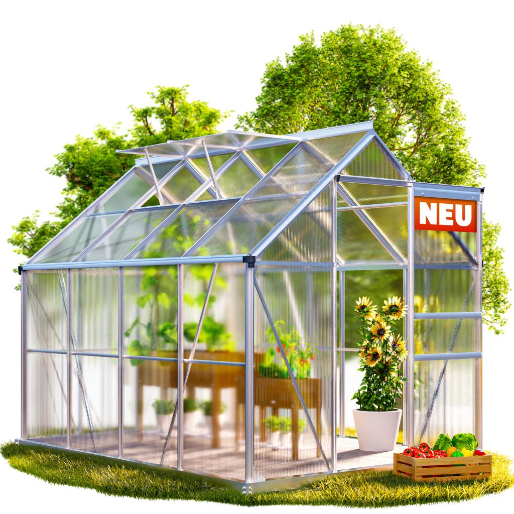 Tuinkas groentenkas hobbykas kweekkas aluminium GRATIS BZRGD, Polycarbonaat, Verzenden, Nvt, Aluminium