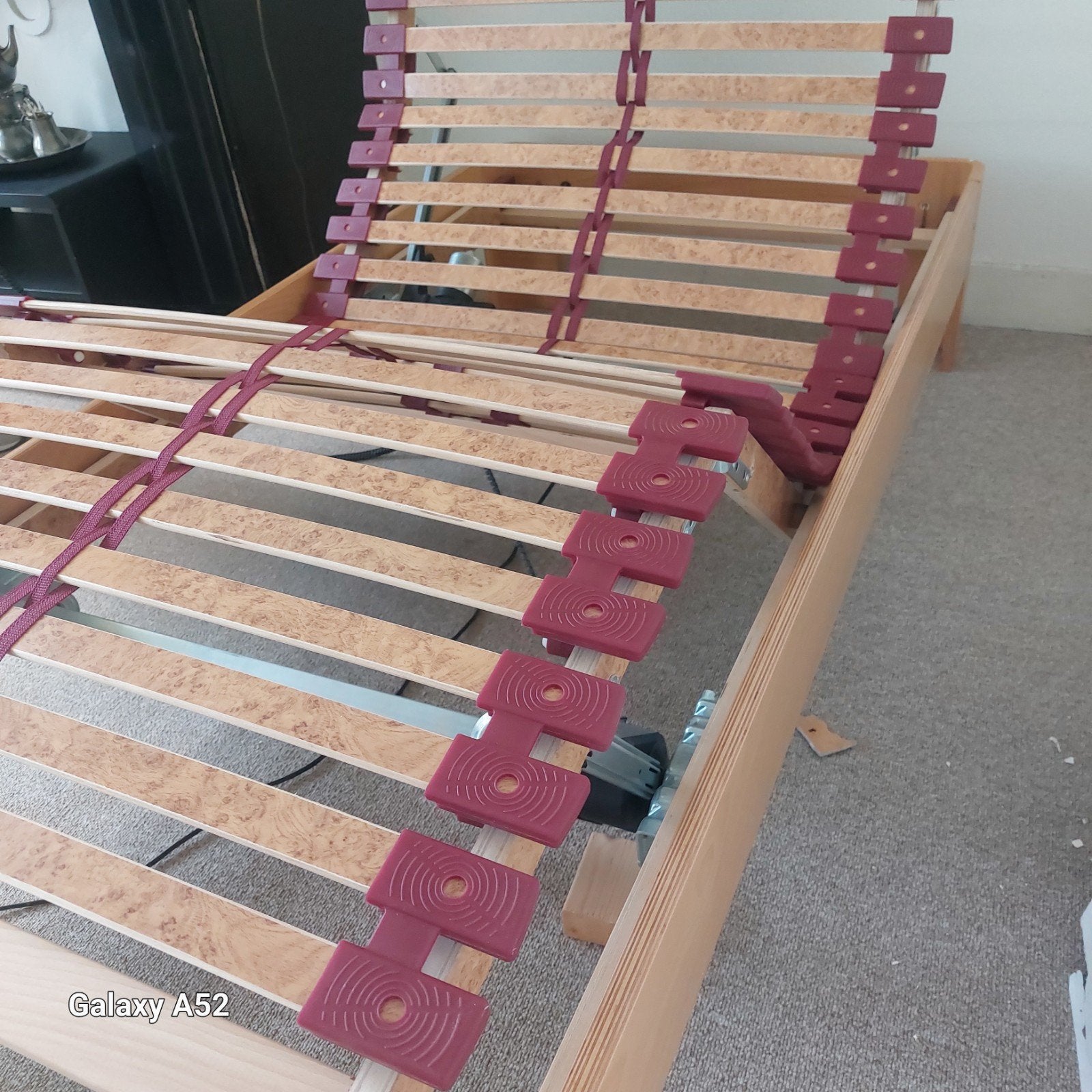 Auping bed met elektrisch verstelbare lattenbodem, Huis en Inrichting, Ophalen, Gebruikt, 90 cm, Eenpersoons