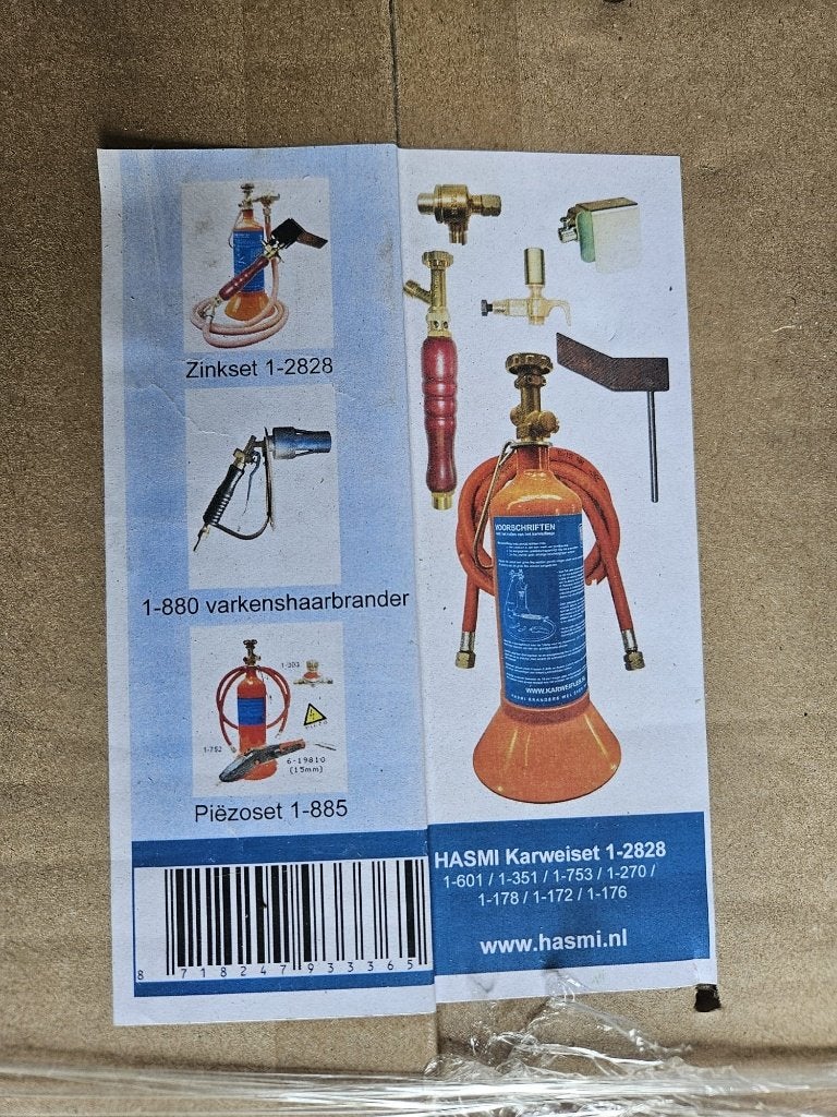 Soldeer brander, Ophalen, Nieuw