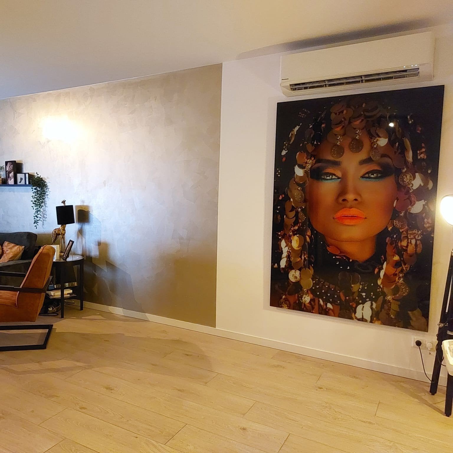 Prachtig groot Arabian Princess plexiglas schilderij 120x180, Ophalen