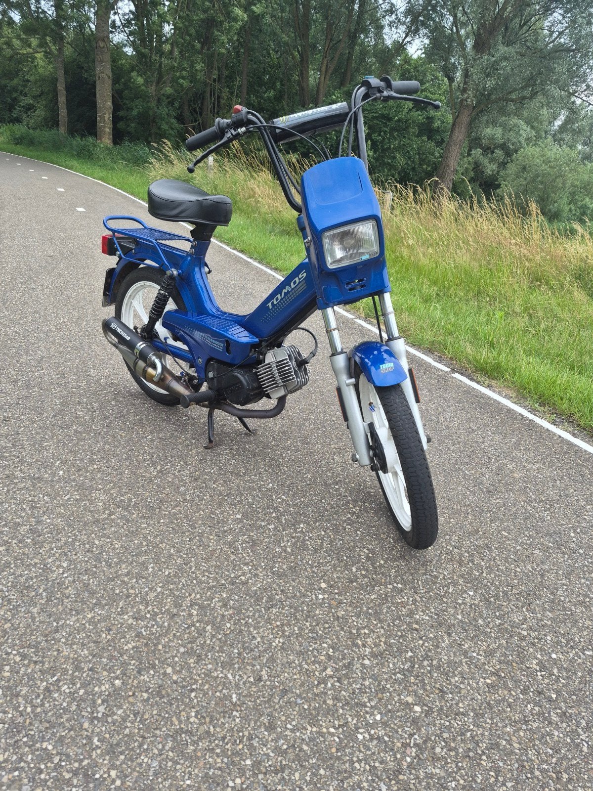 Tomos Standard Snorfiets - Blauw, Goed Onderhouden, Gebruikt, Maximaal 45 km/u, 65 cc, Ophalen of Verzenden