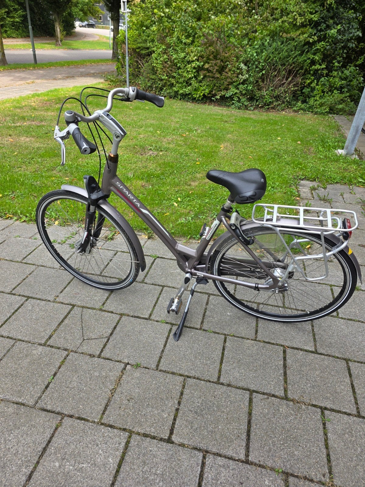 Sparta damesfiets met lage instap en versnellingen, Ophalen, Sparta, Gebruikt, Velgrem