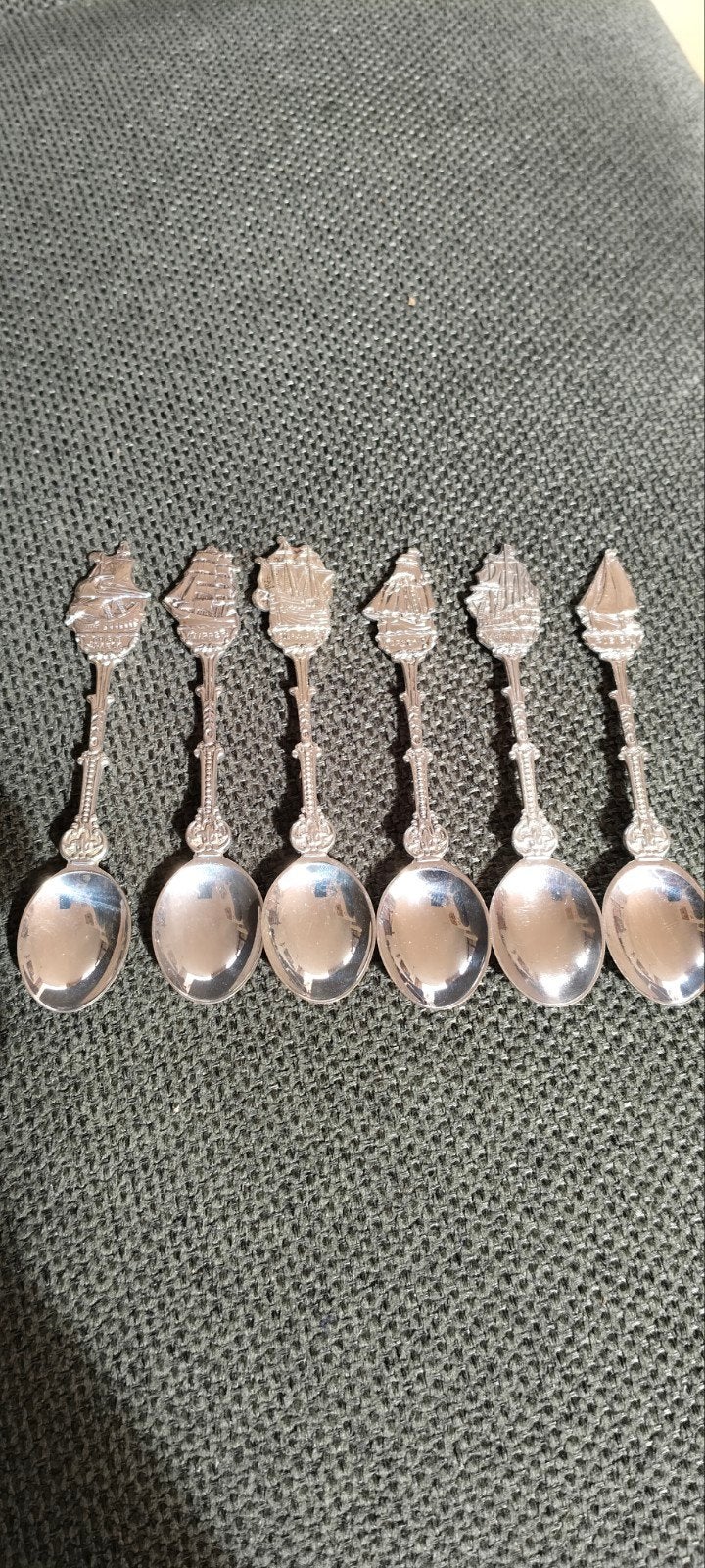 Douwe Egberts lepeltjes schepen, Ophalen of Verzenden, Zilver